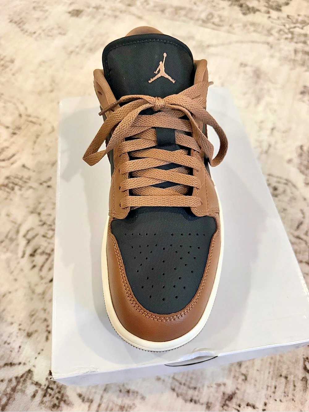 Nike Air Jordan 1 Low Sneakers Brown & Black- New in box - Picture 2 of 4